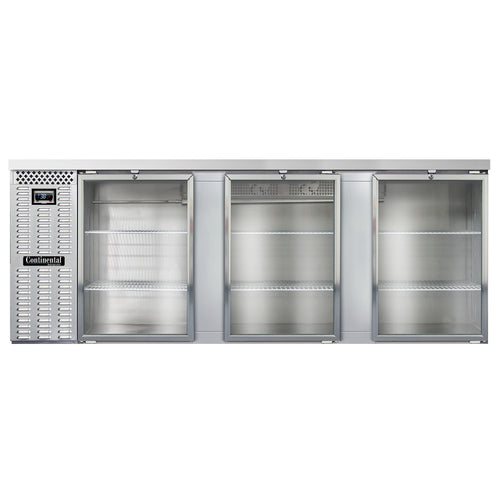 Continental BB90NSSGD Back Bar Cabinet, Refrigerated