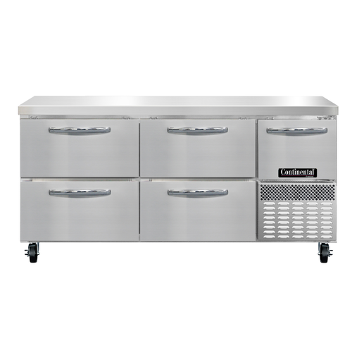 Continental FA68N-D Freezer Counter, Work Top