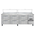 Continental PA93N-D Refrigerated Counter, Pizza Prep Table