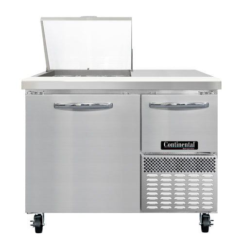 Continental RA43N9M Refrigerated Counter, Mega Top Sandwich / Salad Unit