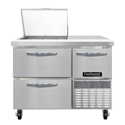 Continental RA43N9M-D Refrigerated Counter, Mega Top Sandwich / Salad Unit