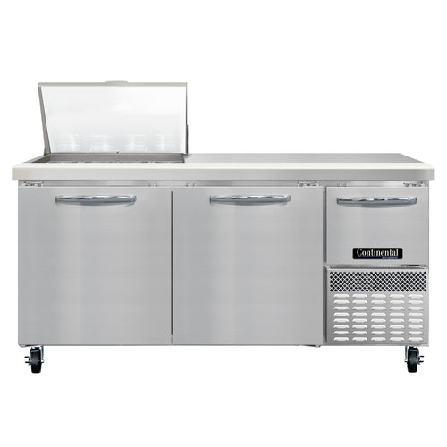 Continental RA68N12M Refrigerated Counter, Mega Top Sandwich / Salad Unit