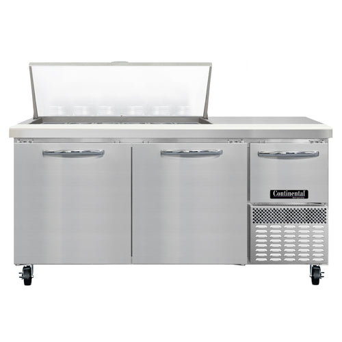 Continental RA68N18M Refrigerated Counter, Mega Top Sandwich / Salad Unit