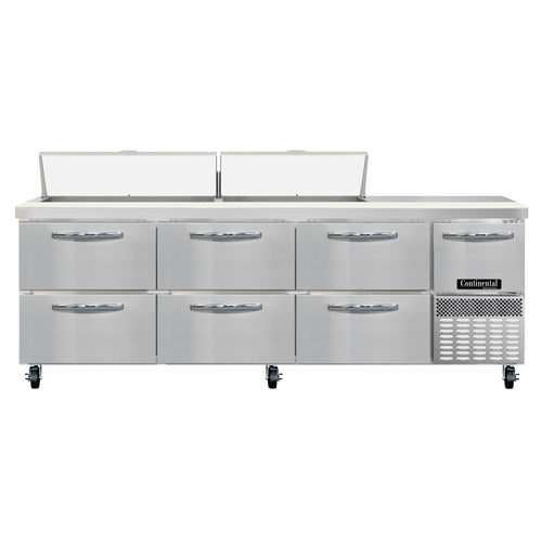 Continental RA93N18-D Refrigerated Counter, Sandwich / Salad Unit