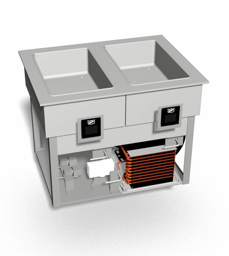 Duke Manufacturing HCF-2 Hot / Cold Food Well Unit, Drop-In, Electric
