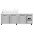 Continental RA93N24M Refrigerated Counter, Mega Top Sandwich / Salad Unit