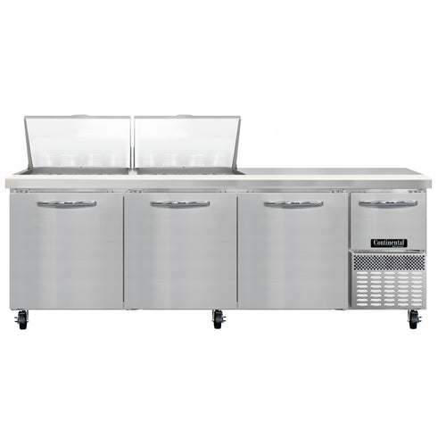Continental RA93N24M Refrigerated Counter, Mega Top Sandwich / Salad Unit