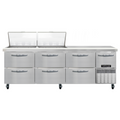 Continental RA93N24M-D Refrigerated Counter, Mega Top Sandwich / Salad Unit
