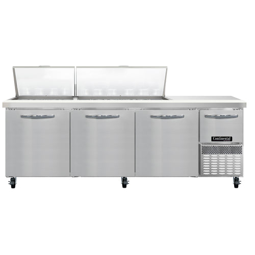 Continental RA93N30M Refrigerated Counter, Mega Top Sandwich / Salad Unit