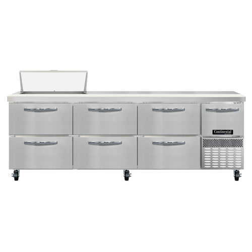 Continental RA93N8-D Refrigerated Counter, Sandwich / Salad Unit