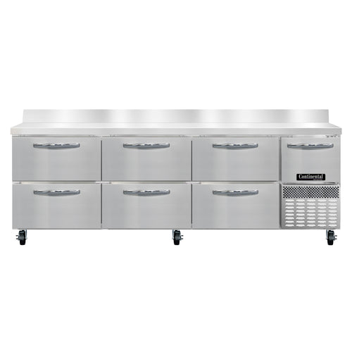 Continental RA93NBS-D Refrigerated Counter, Work Top