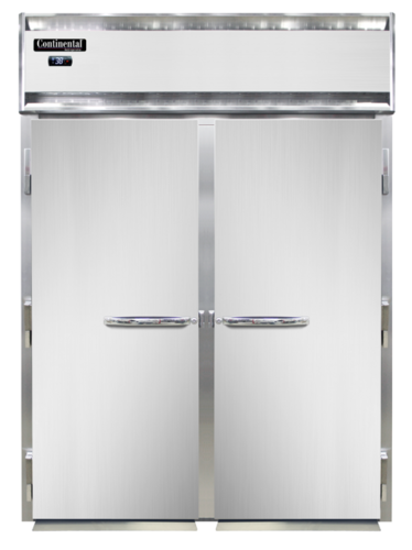 Continental D2RINRT-SD-GD Refrigerator, Roll-Thru