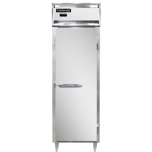 Continental DL1W-SS Heated Cabinet, Reach-In