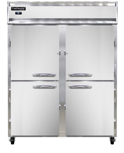 Continental 2RENSSPTHD-SD-GD Refrigerator, Pass-Thru