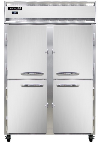 Continental 2RNSSPTHD-SD-GD Refrigerator, Pass-Thru