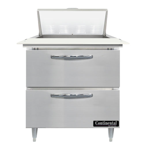 Continental D32N8C-D Refrigerated Counter, Sandwich / Salad Unit