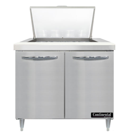 Continental D36N12M Refrigerated Counter, Mega Top Sandwich / Salad Unit