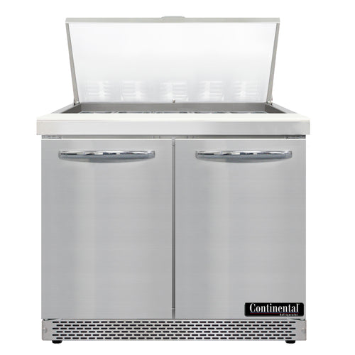 Continental D36N15M-FB Refrigerated Counter, Mega Top Sandwich / Salad Unit