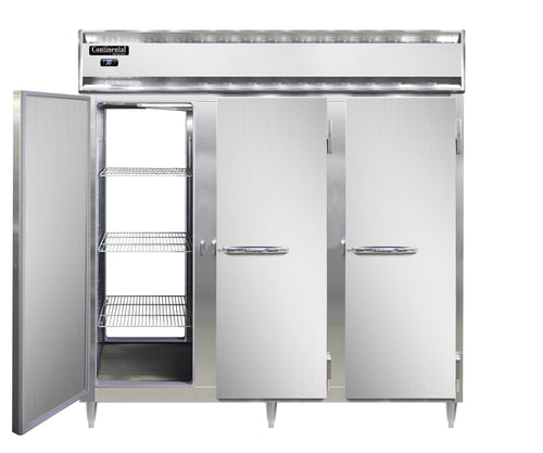 Continental DL3W-SS-PT Heated Cabinet, Pass-Thru