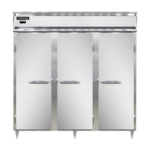 Continental DL3W-SS Heated Cabinet, Reach-In