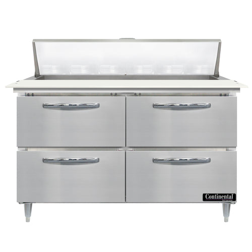 Continental D48N12C-D Refrigerated Counter, Sandwich / Salad Unit