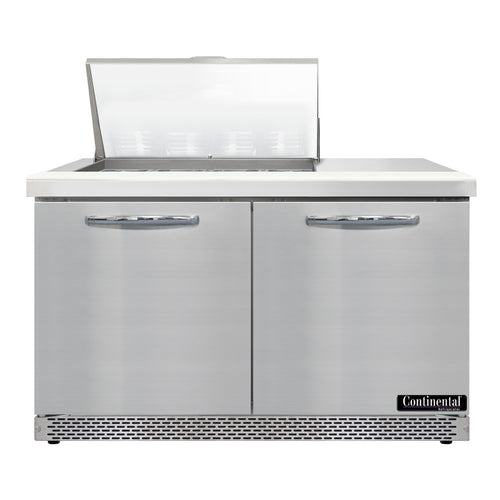 Continental D48N12M-FB Refrigerated Counter, Mega Top Sandwich / Salad Unit