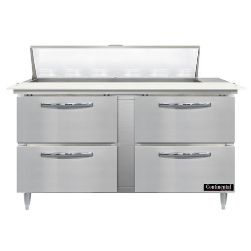 Continental D60N12C-D Refrigerated Counter, Sandwich / Salad Unit