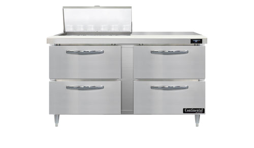 Continental D60N12M-D Refrigerated Counter, Mega Top Sandwich / Salad Unit