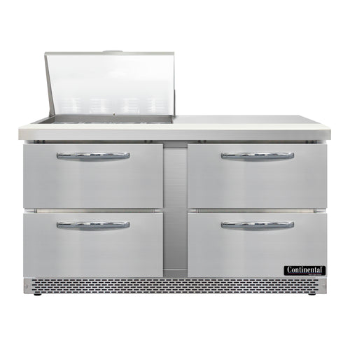 Continental D60N12M-FB-D Refrigerated Counter, Mega Top Sandwich / Salad Unit