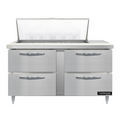 Continental D60N18M-D Refrigerated Counter, Mega Top Sandwich / Salad Unit