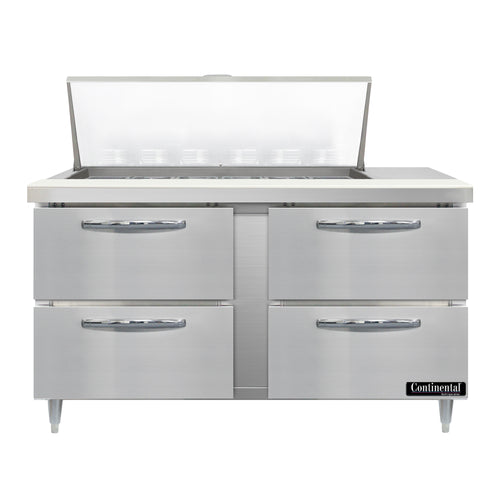 Continental D60N18M-D Refrigerated Counter, Mega Top Sandwich / Salad Unit