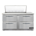 Continental D60N18M-FB-D Refrigerated Counter, Mega Top Sandwich / Salad Unit