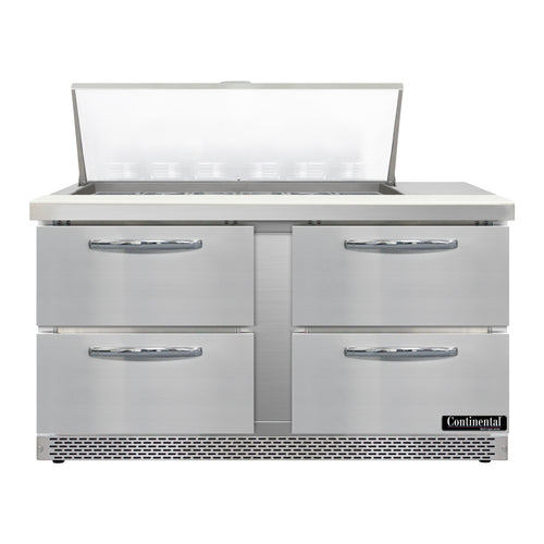 Continental D60N18M-FB-D Refrigerated Counter, Mega Top Sandwich / Salad Unit