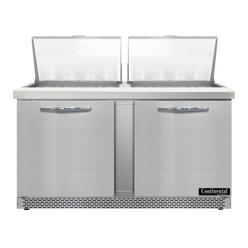 Continental D60N24M-FB Refrigerated Counter, Mega Top Sandwich / Salad Unit