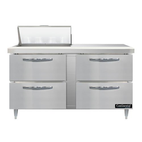 Continental D60N8-D Refrigerated Counter, Sandwich / Salad Unit