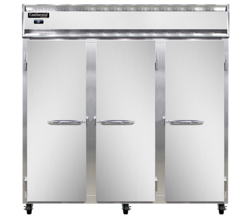 Continental 3RNSSPT-SD-GD Refrigerator, Pass-Thru