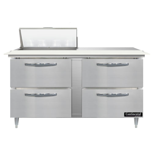 Continental D60N8C-D Refrigerated Counter, Sandwich / Salad Unit