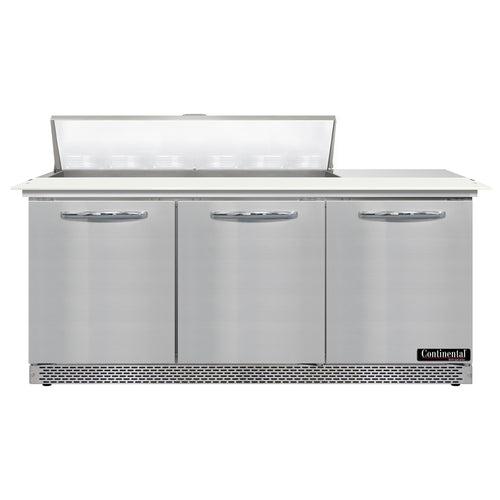Continental D72N12C-FB Refrigerated Counter, Sandwich / Salad Unit