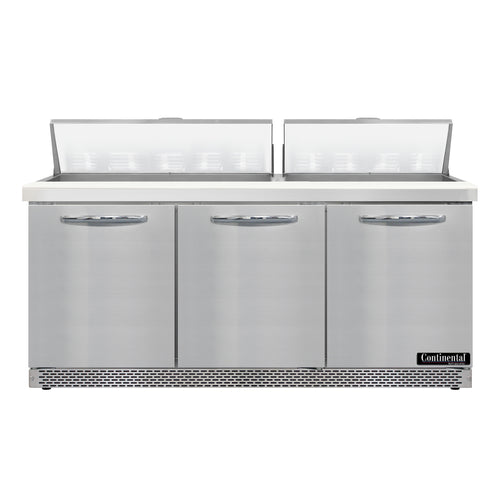 Continental D72N18-FB Refrigerated Counter, Sandwich / Salad Unit