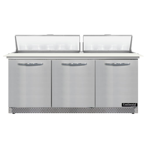 Continental D72N18C-FB Refrigerated Counter, Sandwich / Salad Unit
