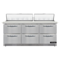 Continental D72N18C-FB-D Refrigerated Counter, Sandwich / Salad Unit