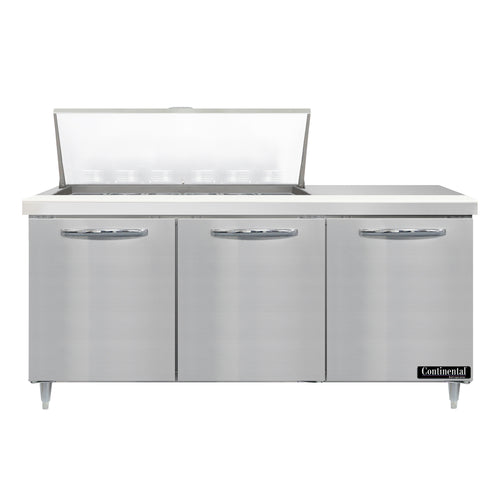Continental D72N18M Refrigerated Counter, Mega Top Sandwich / Salad Unit