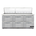 Continental D72N30M-FB-D Refrigerated Counter, Mega Top Sandwich / Salad Unit