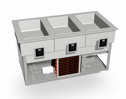 Duke Manufacturing HCF-3 Hot / Cold Food Well Unit, Drop-In, Electric