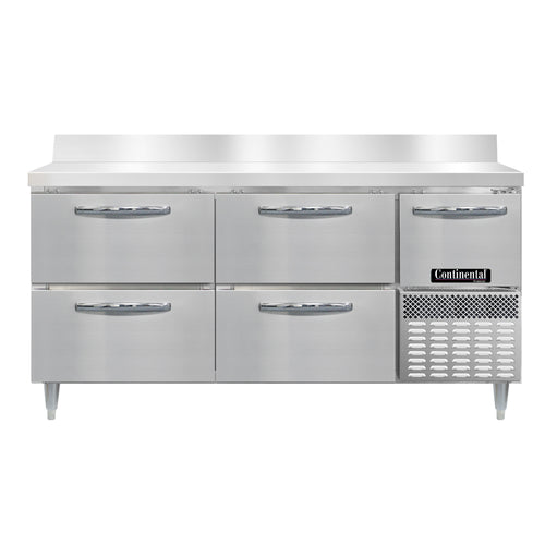 Continental DFA68NSSBS-D Freezer Counter, Work Top