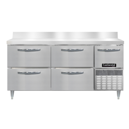 Continental DFA68NSSBS-D Freezer Counter, Work Top