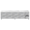 Continental DRA118NSSBS-D Refrigerated Counter, Work Top