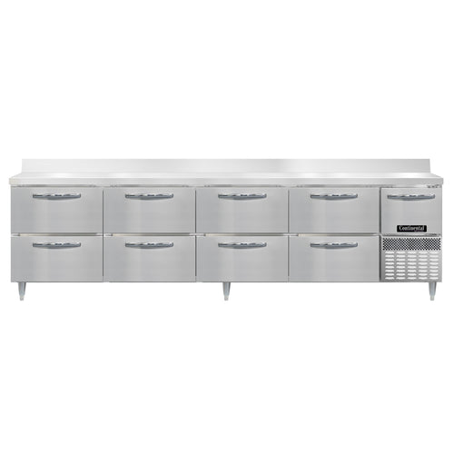 Continental DRA118NSSBS-D Refrigerated Counter, Work Top