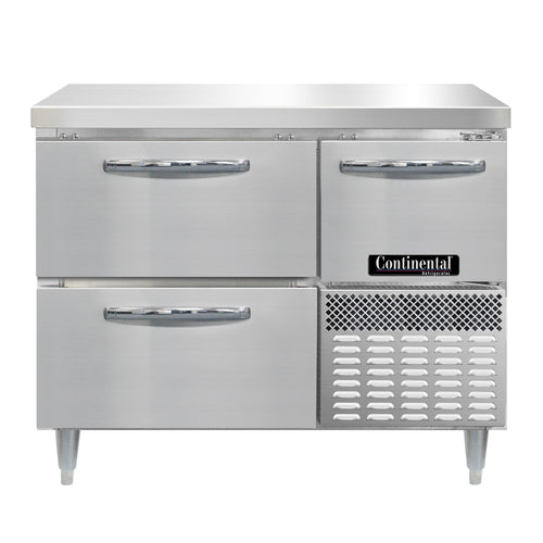 Continental DRA43NSS-D Refrigerated Counter, Work Top