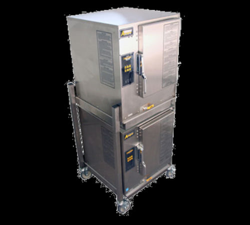 AccuTemp N61201E060 DBL Steamer, Convection, Gas, Boilerless, Floor Model